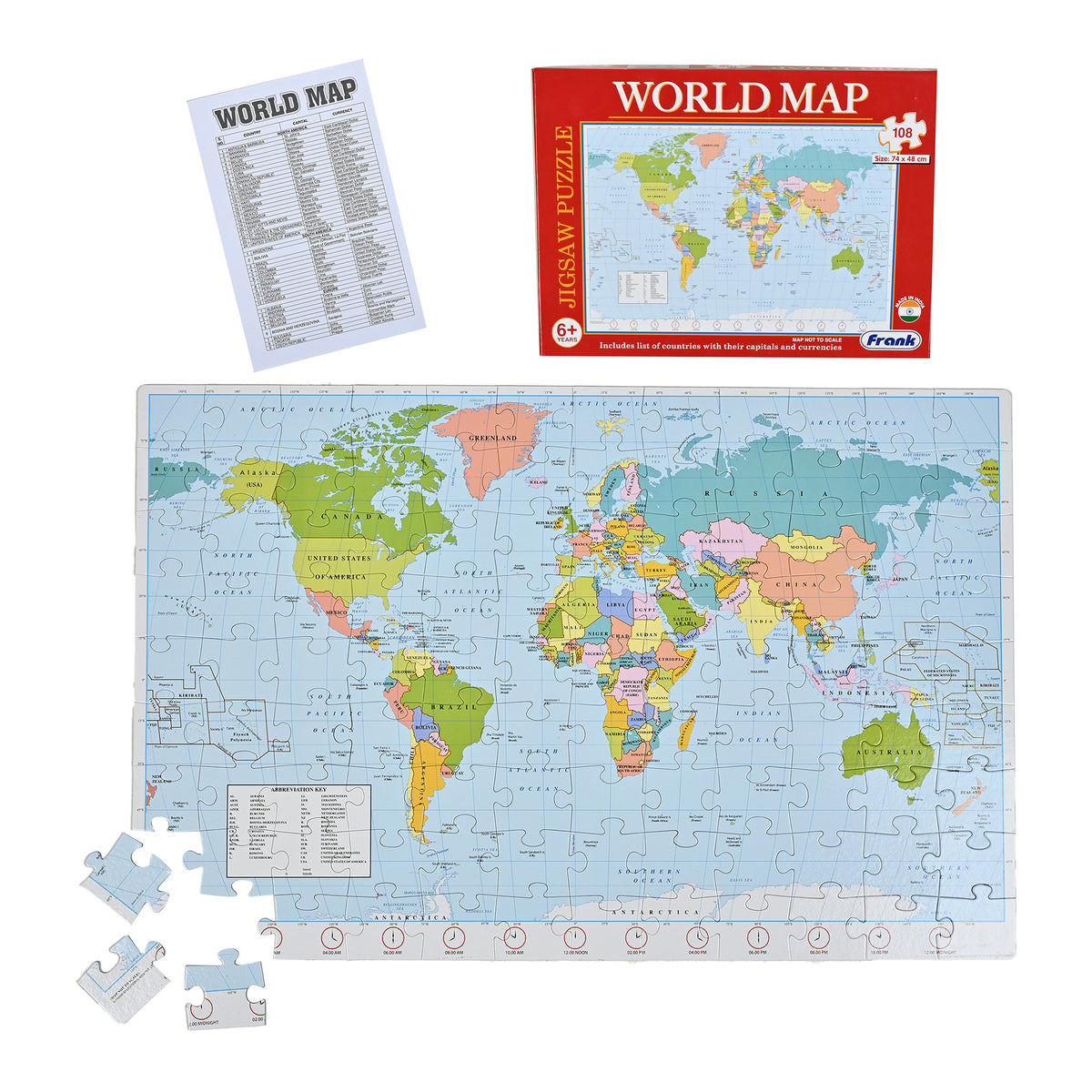 World Map Jigsaw Puzzle