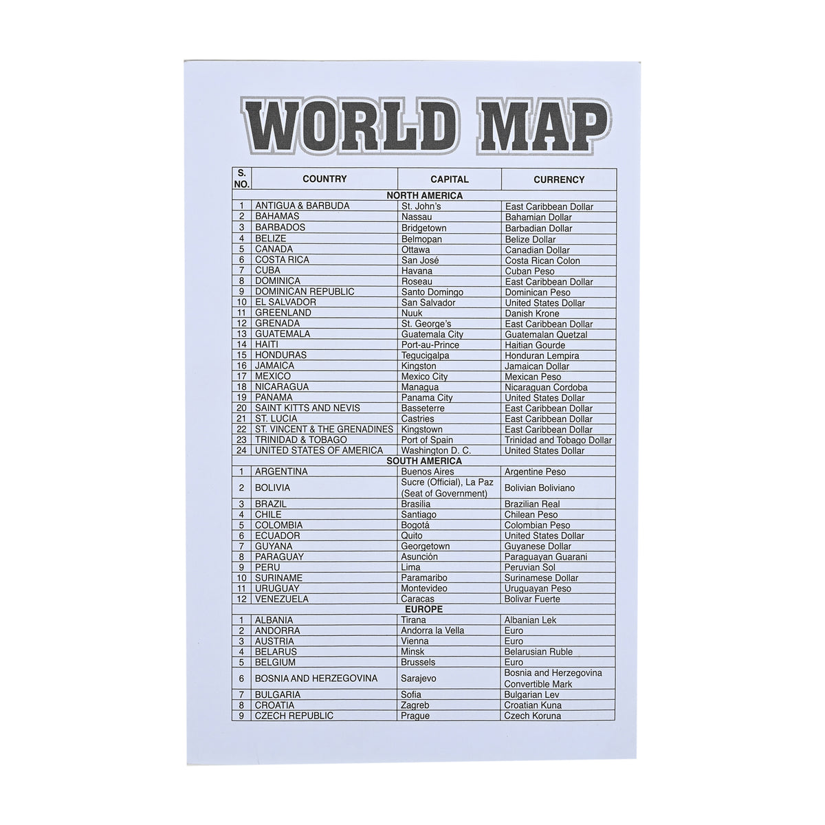 World Map Jigsaw Puzzle