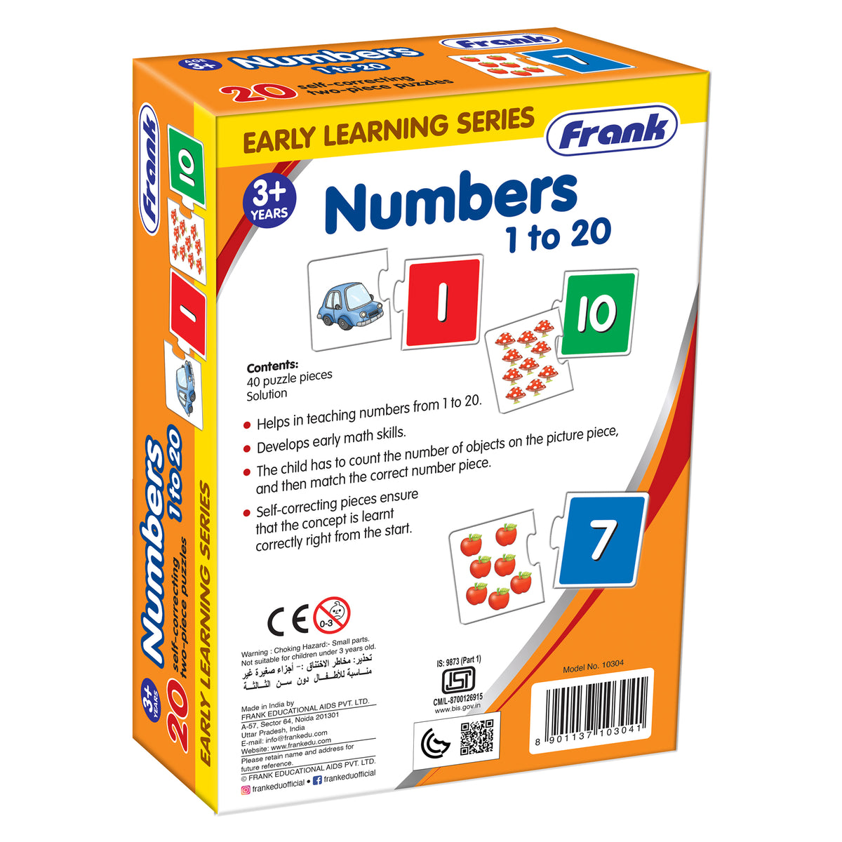 Numbers 1 to 20