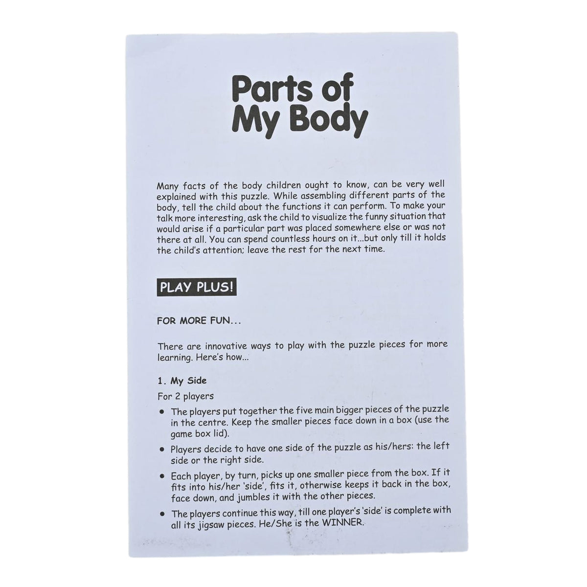 Parts of My Body