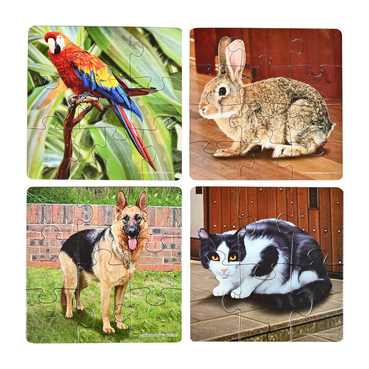 My Pets 4 Puzzles in 1 (6, 8, 10, 12 Pieces)