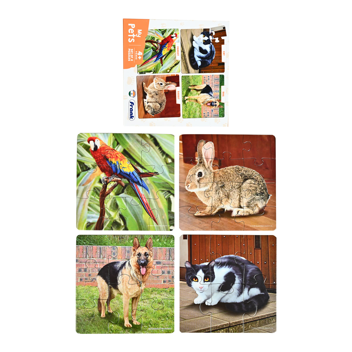 My Pets 4 Puzzles in 1 (6, 8, 10, 12 Pieces)