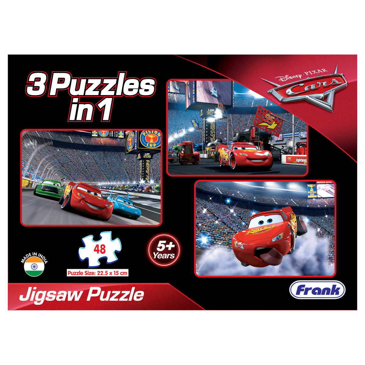 Disney/Pixar Cars 3 x 48 Pieces Puzzles