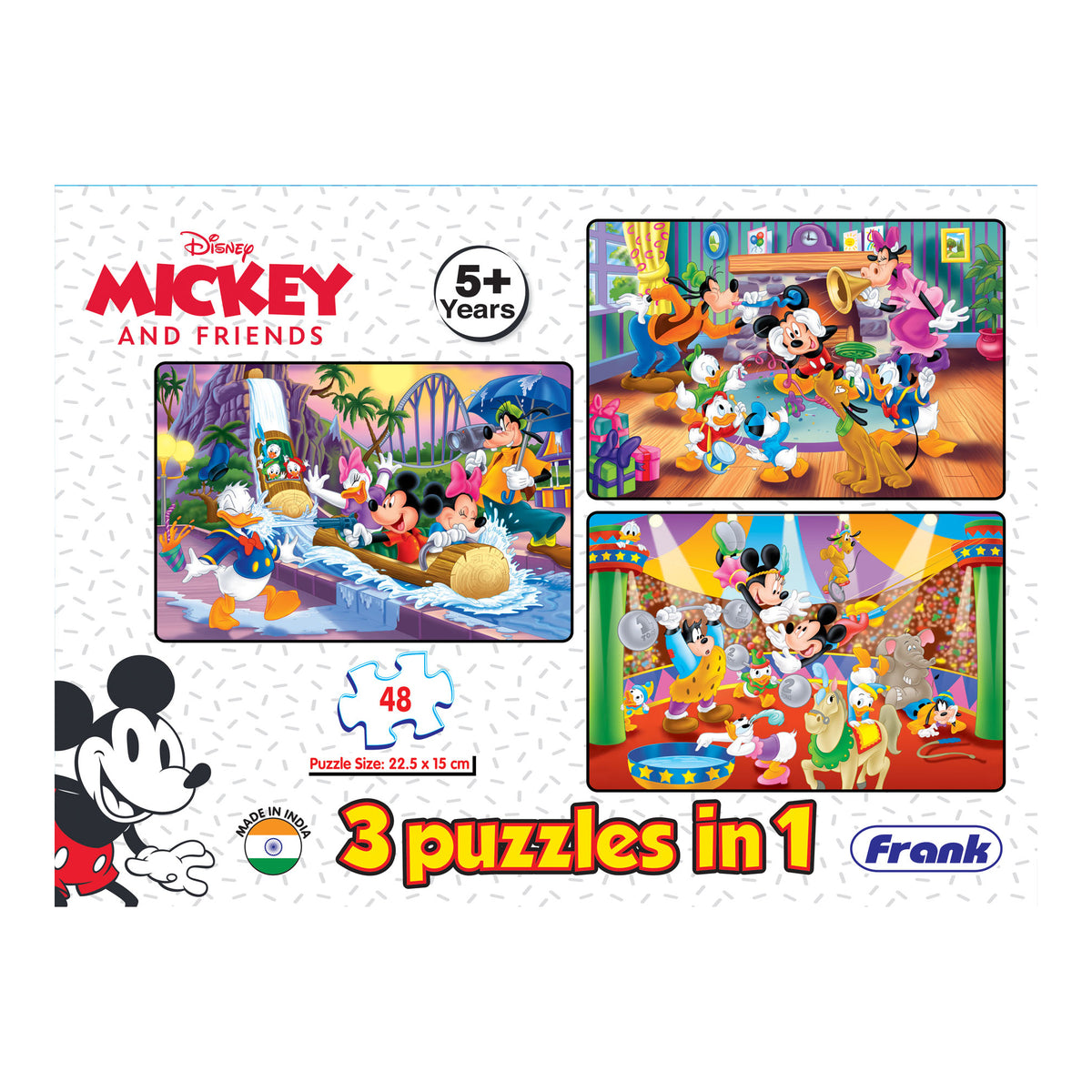 Disney Mickey and Friends 3 x 48 Pieces Puzzles