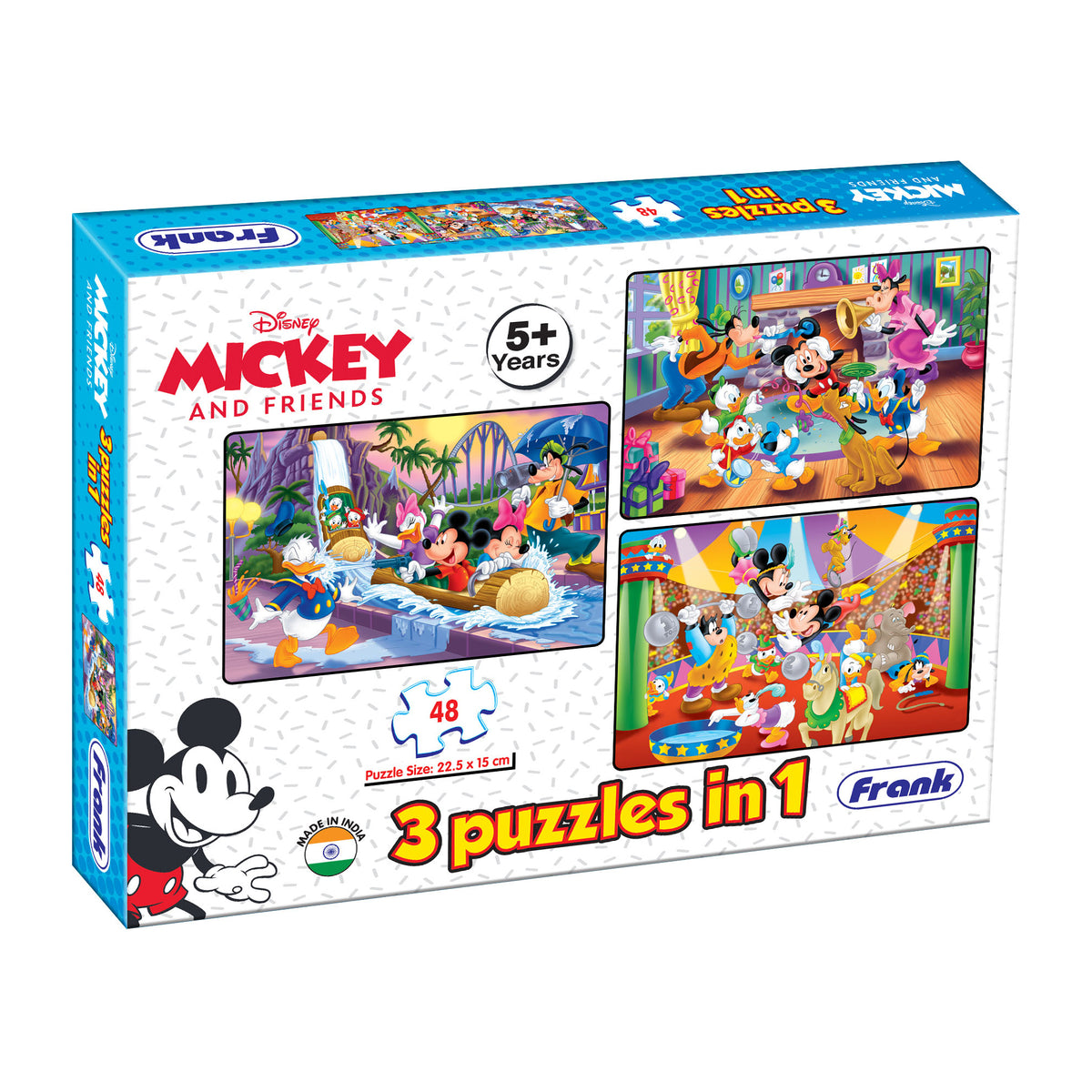 Disney Mickey and Friends 3 x 48 Pieces Puzzles