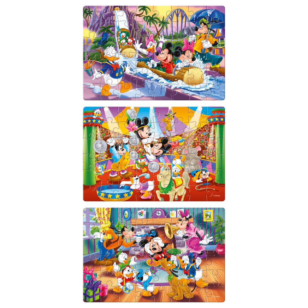 Disney Mickey and Friends 3 x 48 Pieces Puzzles
