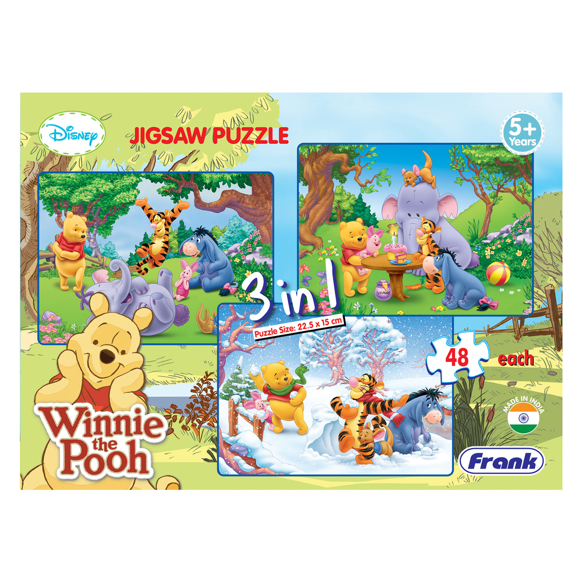 Disney Winnie the Pooh 3 x 48 Pieces Puzzles