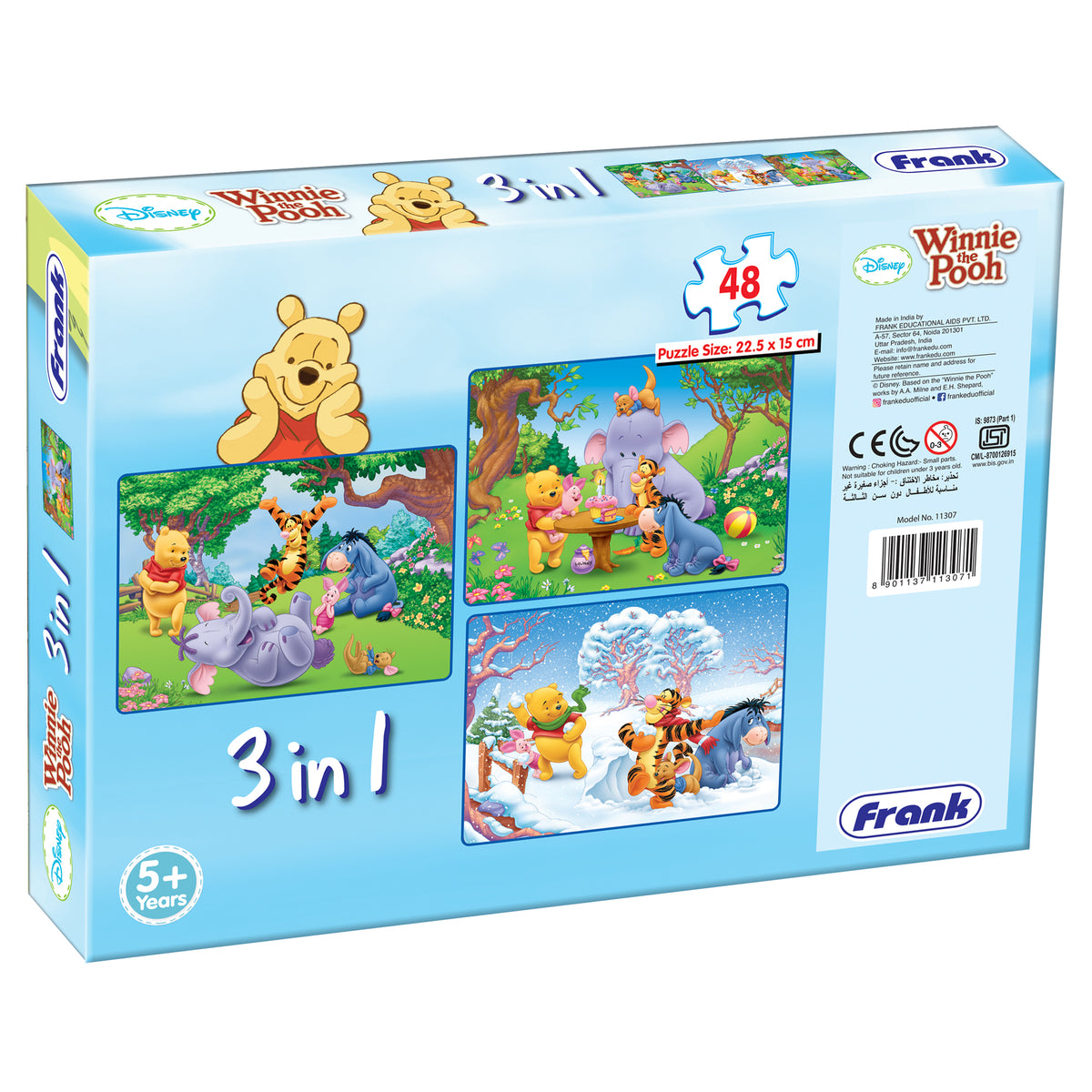 Disney Winnie the Pooh 3 x 48 Pieces Puzzles