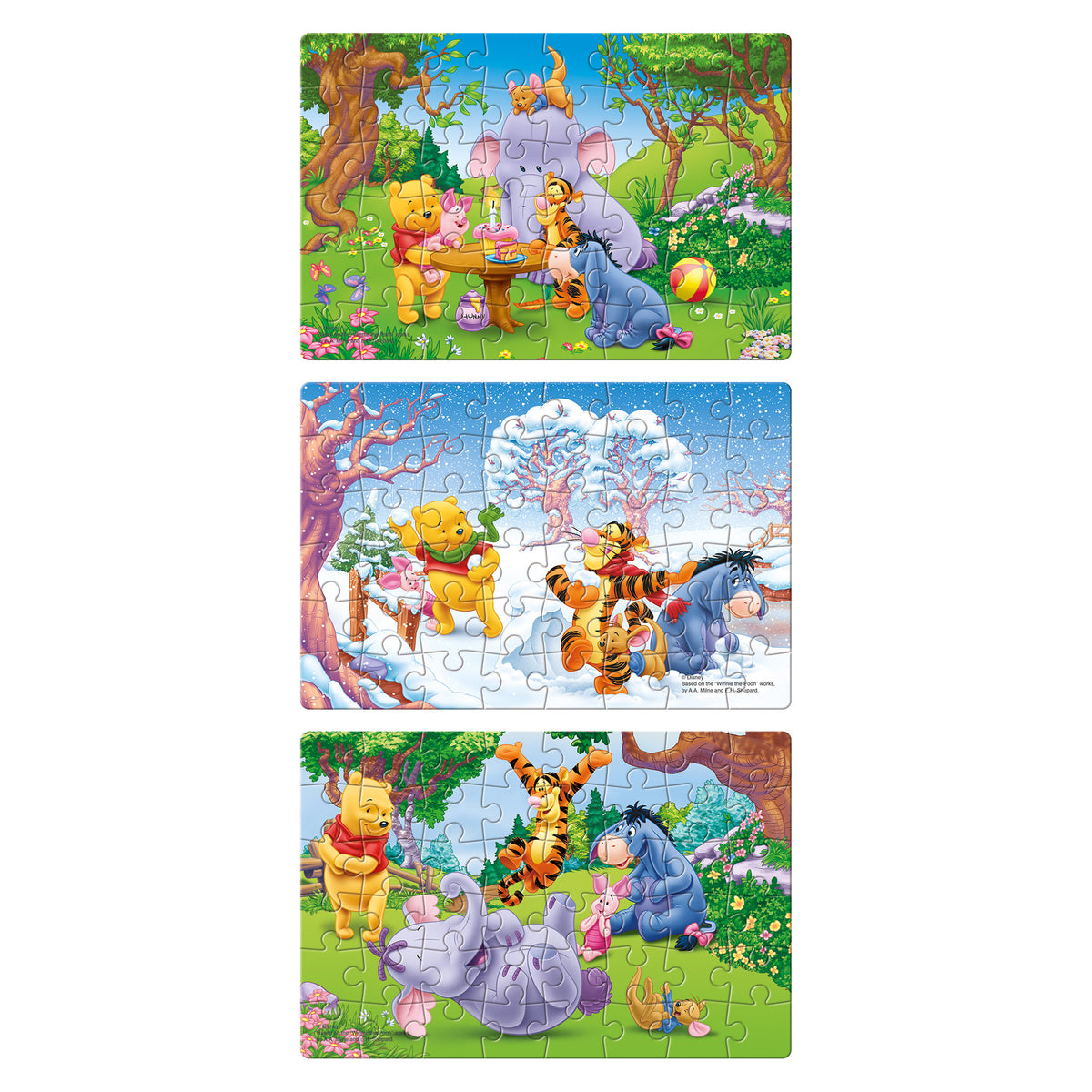 Disney Winnie the Pooh 3 x 48 Pieces Puzzles
