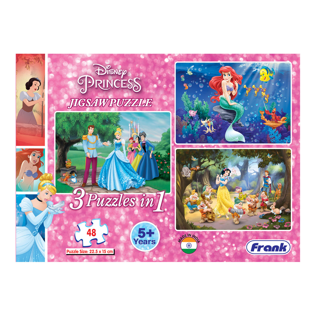 Disney Princess 3 x 48 Pieces Puzzles