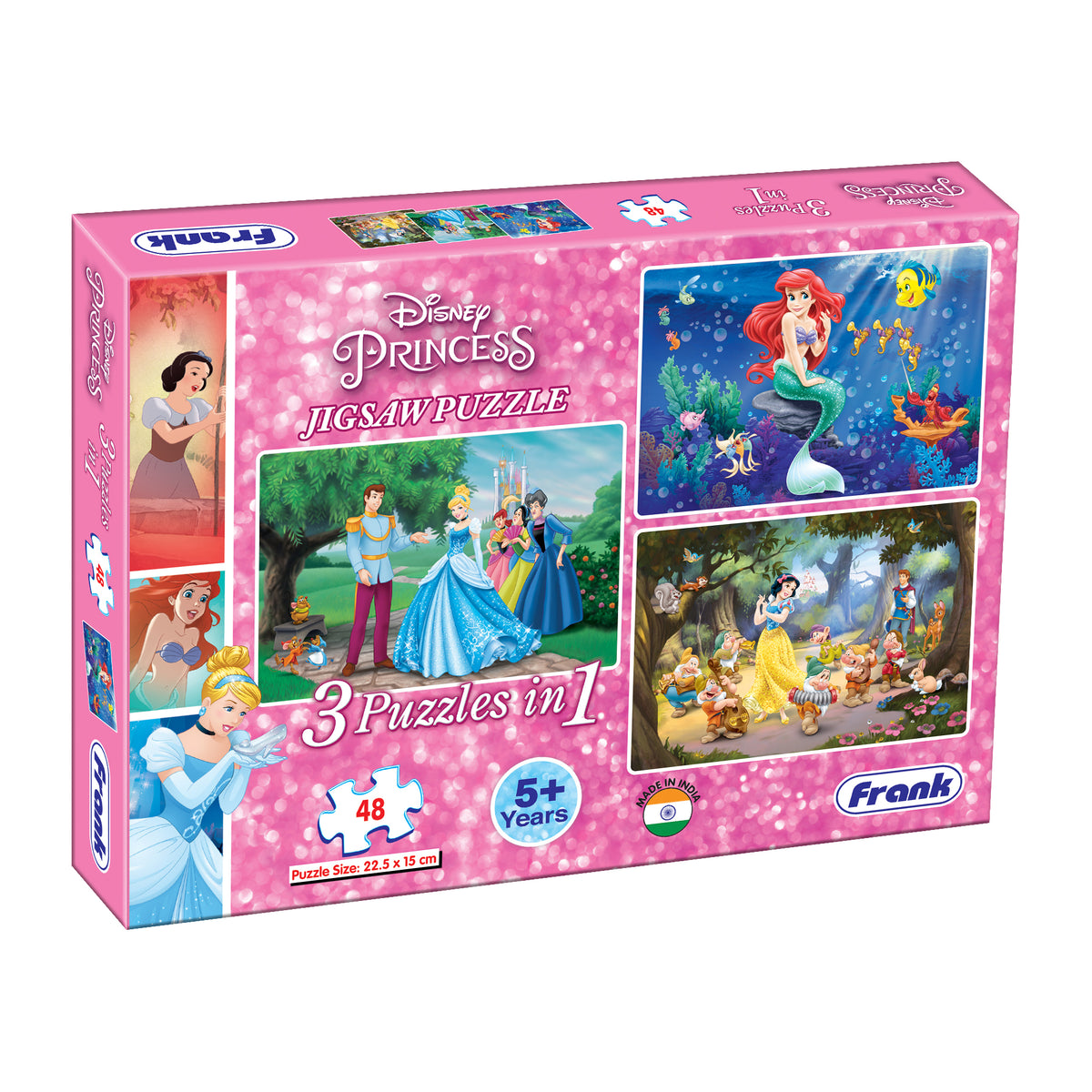 Disney Princess 3 x 48 Pieces Puzzles