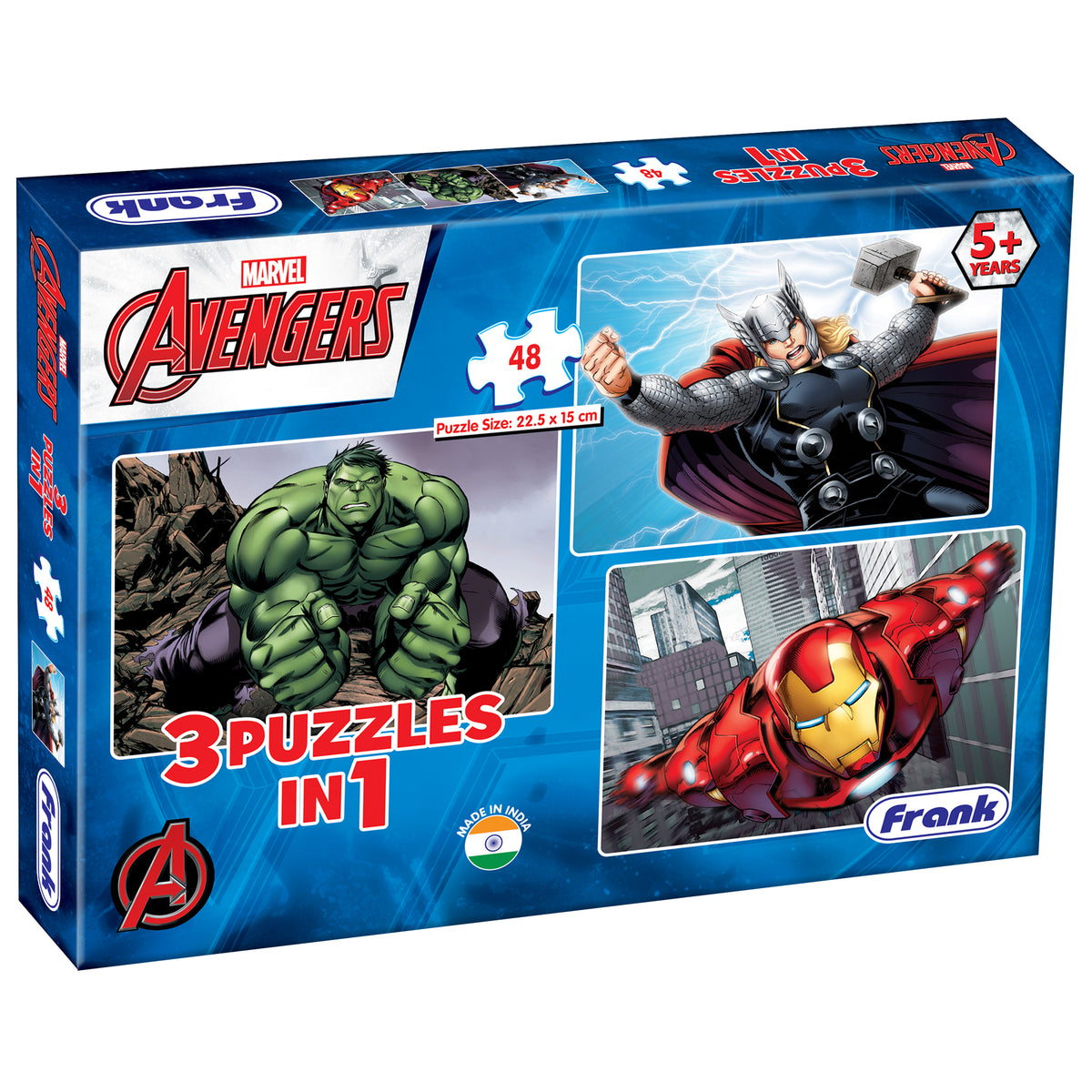 Marvel Avengers 3 x 48 Pieces Puzzles
