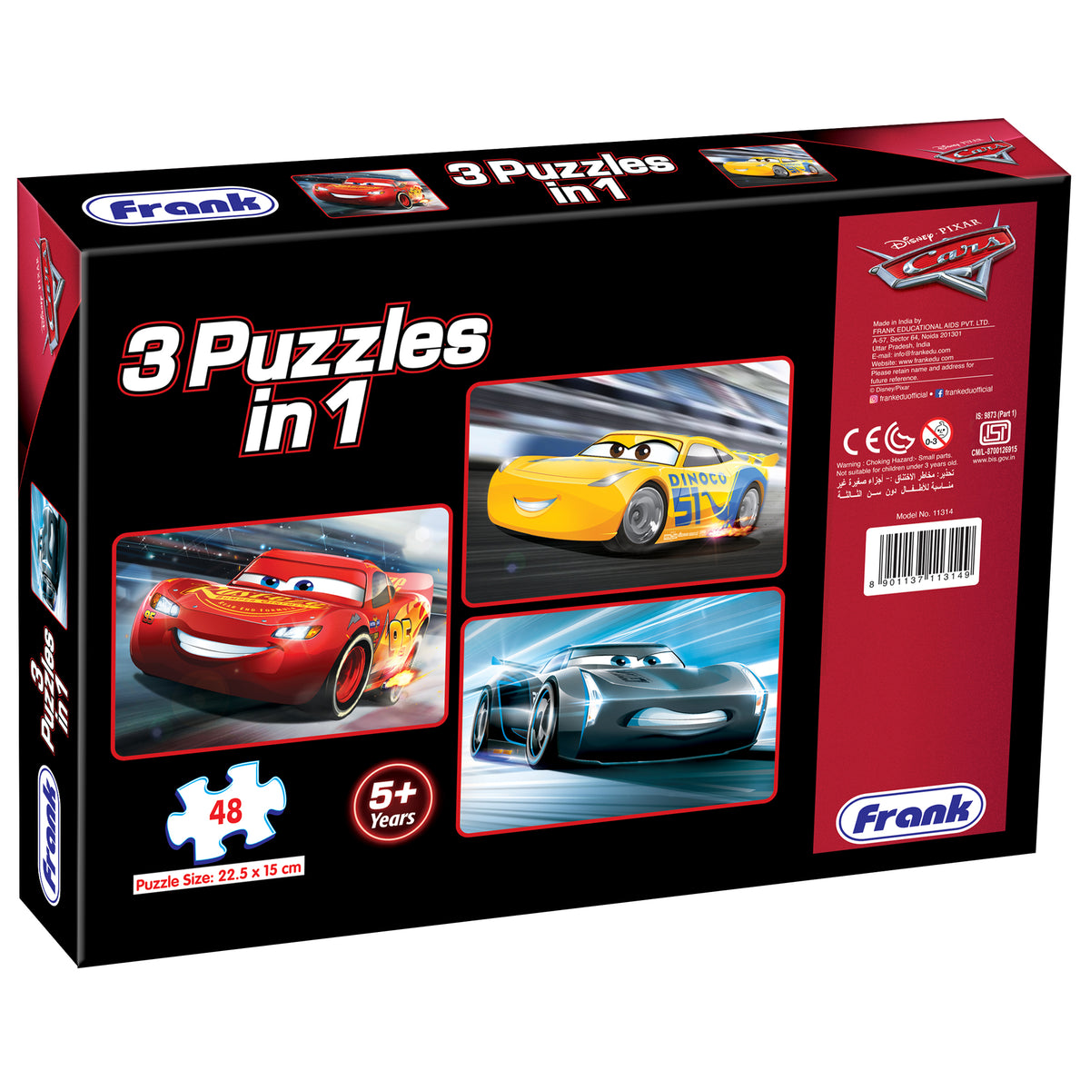 Disney/Pixar Cars 3 x 48 Pieces Puzzles