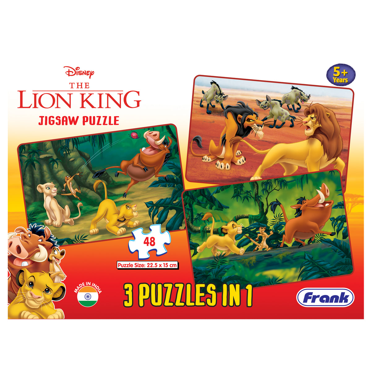 Disney The Lion King 3 x 48 Pieces Puzzles