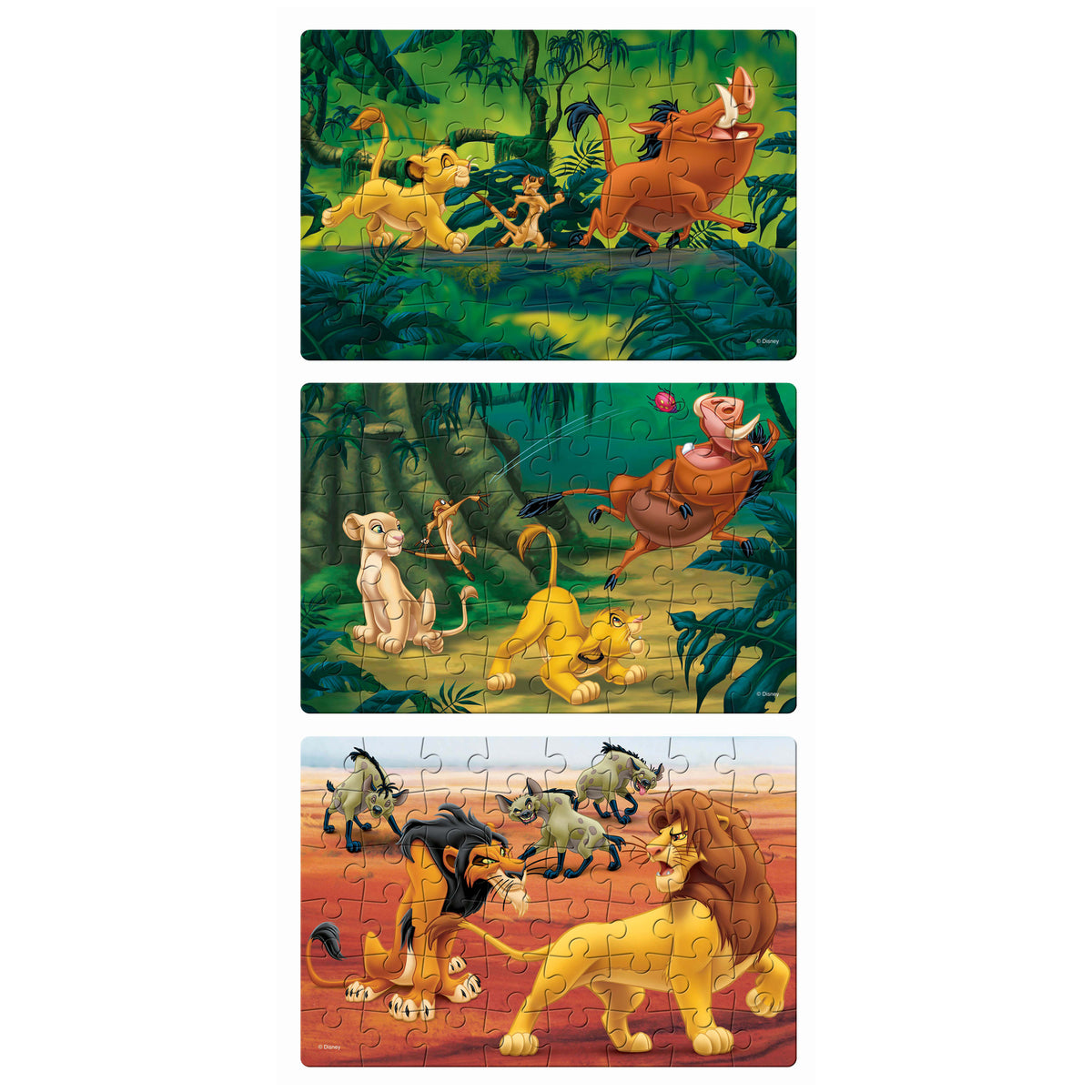 Disney The Lion King 3 x 48 Pieces Puzzles