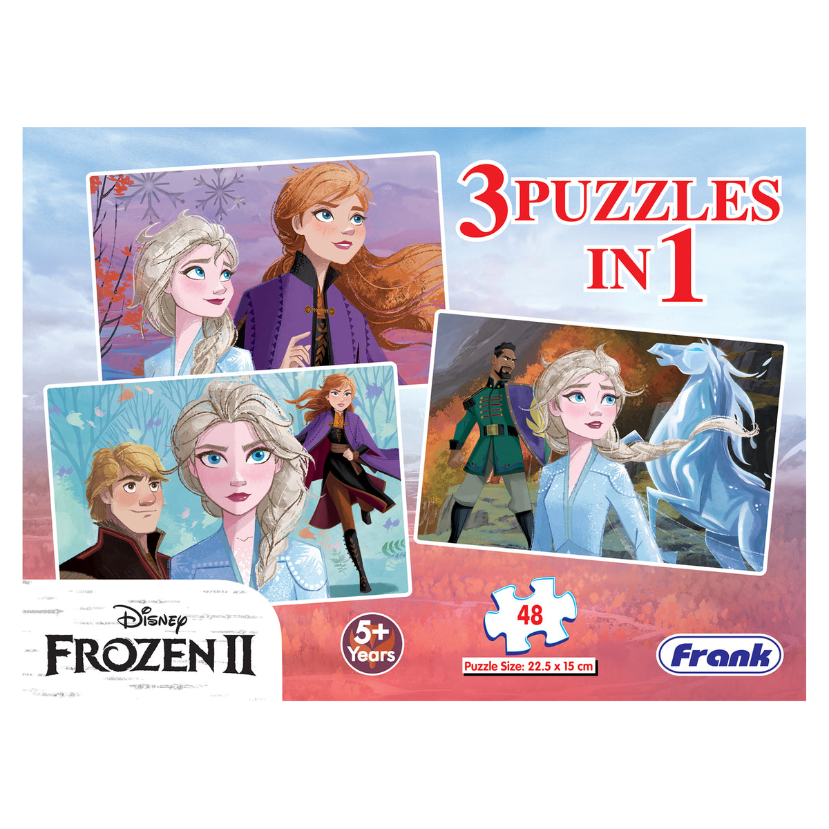 Disney Frozen 2 3 x 48 Pieces Puzzles