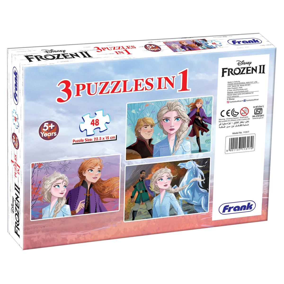Disney Frozen 2 3 x 48 Pieces Puzzles