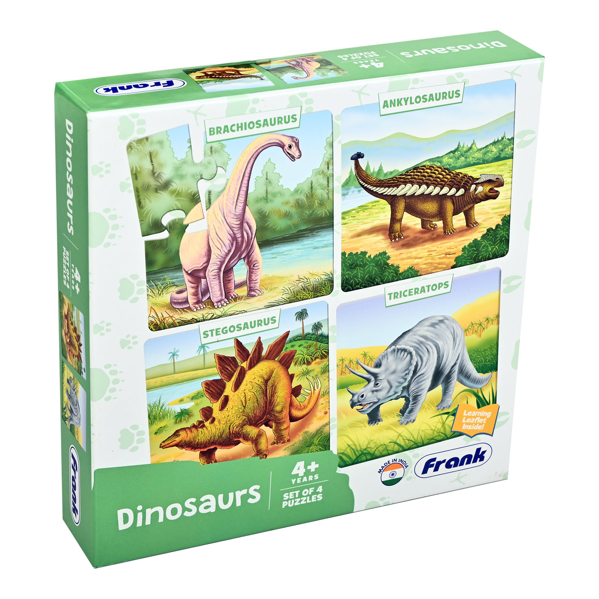 Dinosaurs 4 Puzzles in 1 (12, 16, 20, 24 Pieces)
