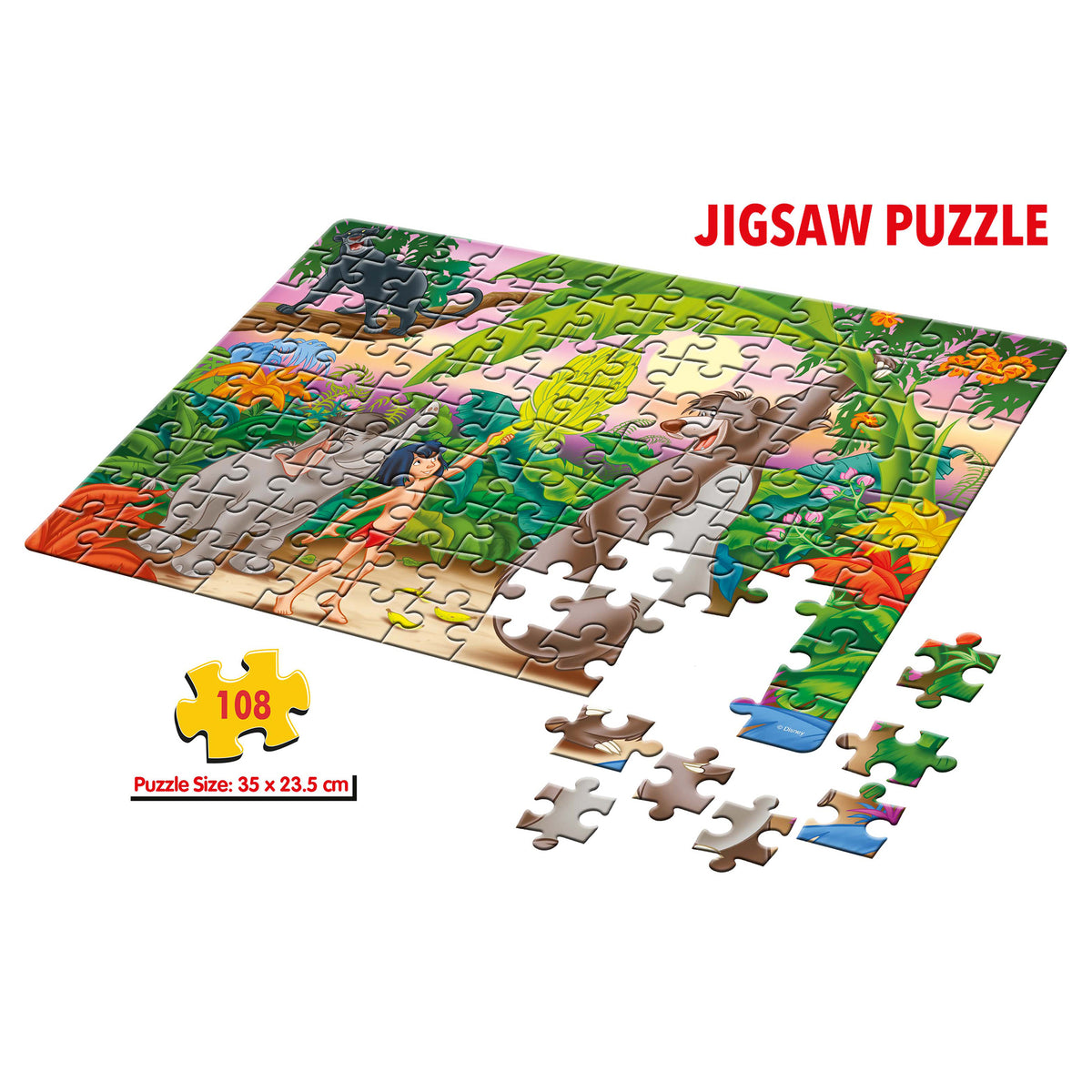 Disney The Jungle Book 108 Pieces Puzzle