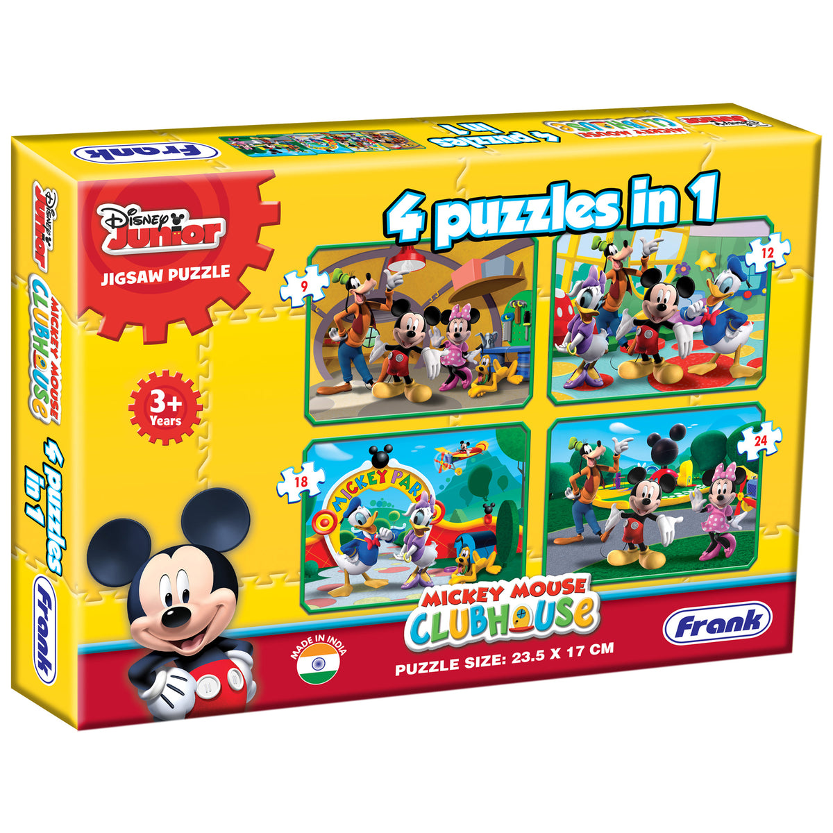 Disney Mickey Mouse Clubhouse 4 Puzzles in 1 (9, 12, 18, 24 Pieces)