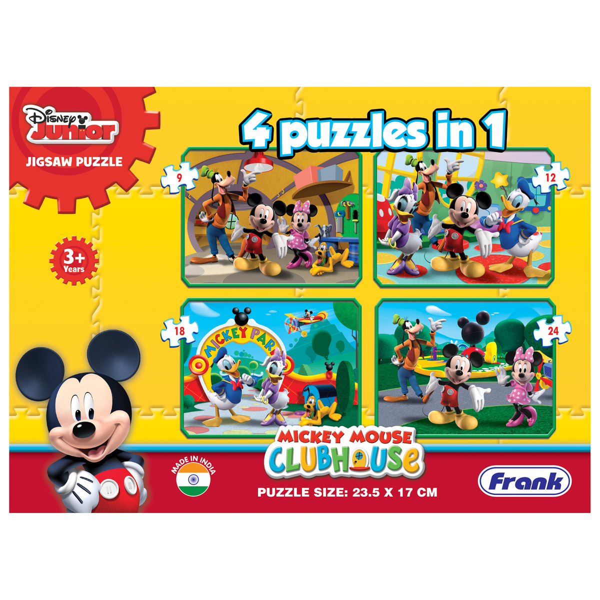 Disney Mickey Mouse Clubhouse 4 Puzzles in 1 (9, 12, 18, 24 Pieces)
