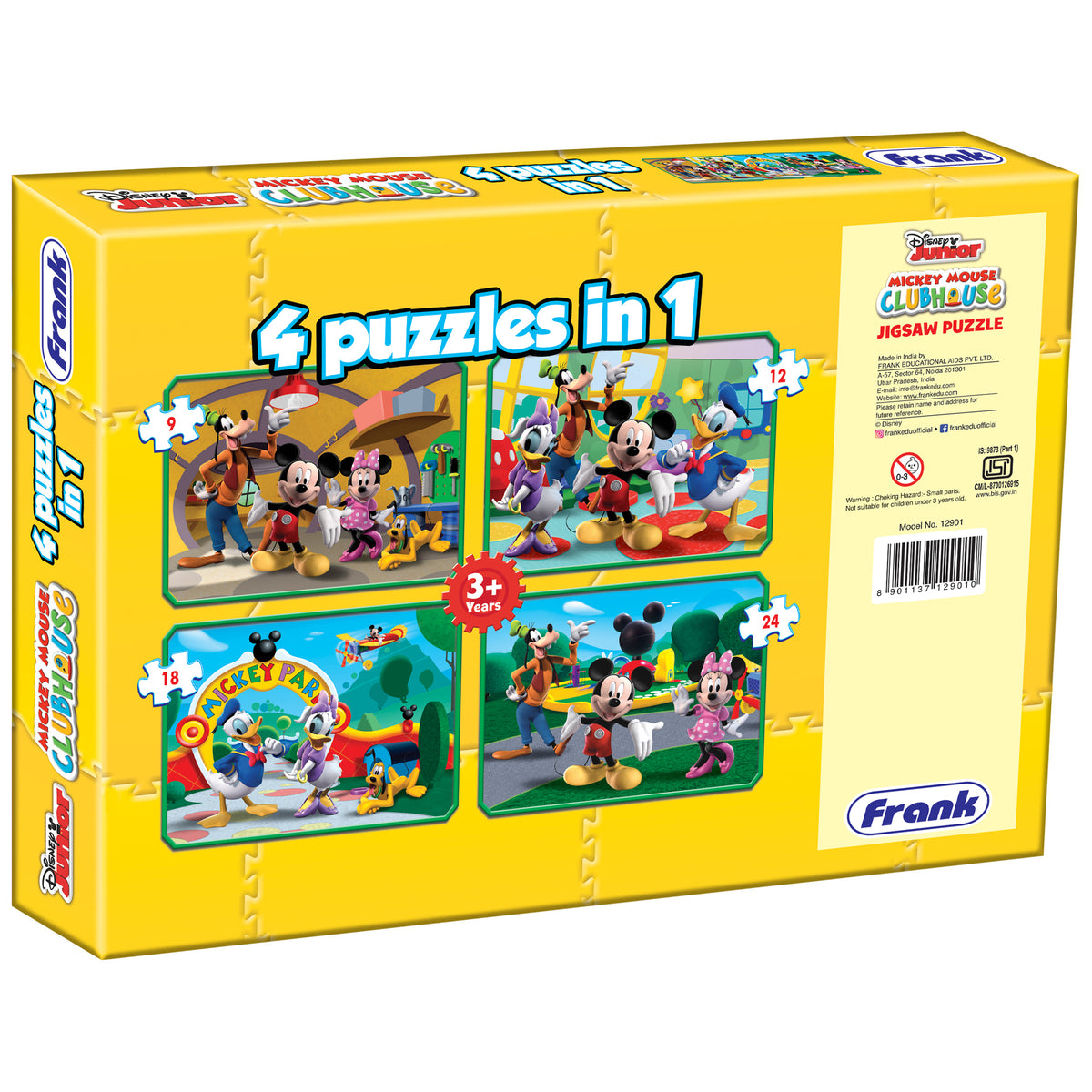 Disney Mickey Mouse Clubhouse 4 Puzzles in 1 (9, 12, 18, 24 Pieces)