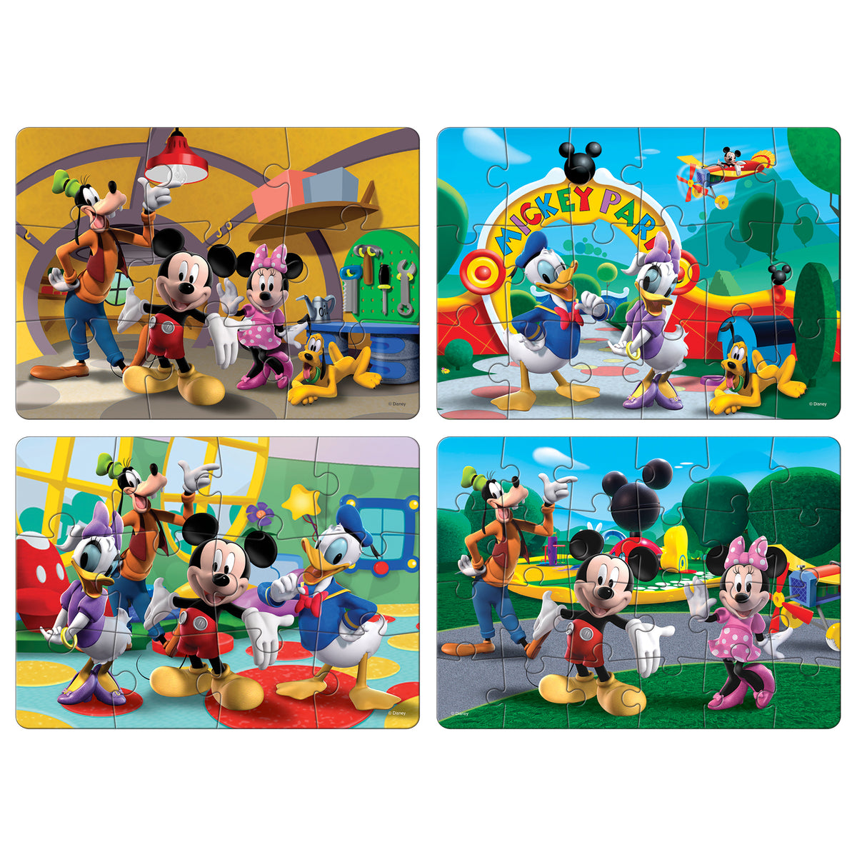 Disney Mickey Mouse Clubhouse 4 Puzzles in 1 (9, 12, 18, 24 Pieces)