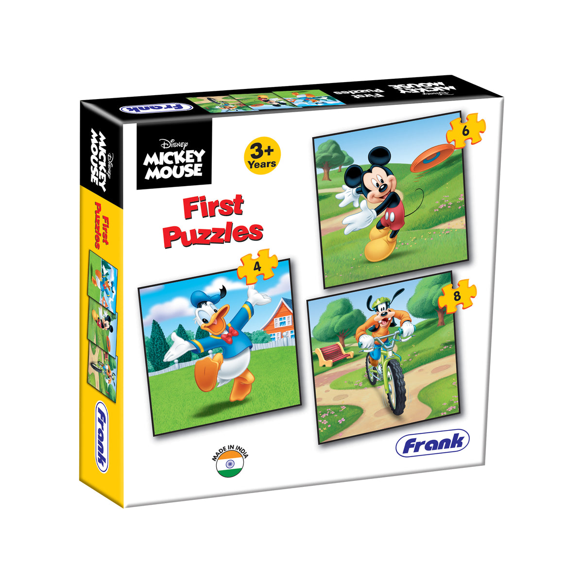 Disney Mickey Mouse First Puzzles (4, 6, 8 Pieces)
