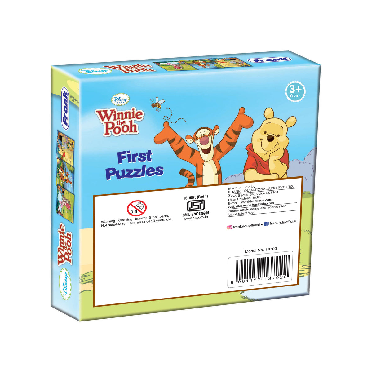 Disney Winnie the Pooh First Puzzles (4, 6, 8 Pieces)