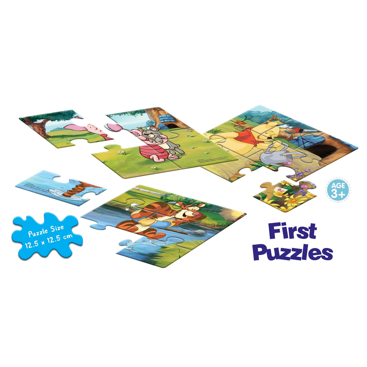 Disney Winnie the Pooh First Puzzles (4, 6, 8 Pieces)