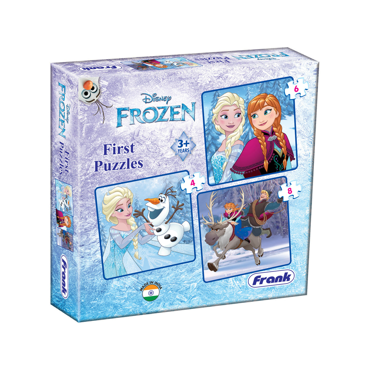 Disney Frozen First Puzzles (4, 6, 8 Pieces)