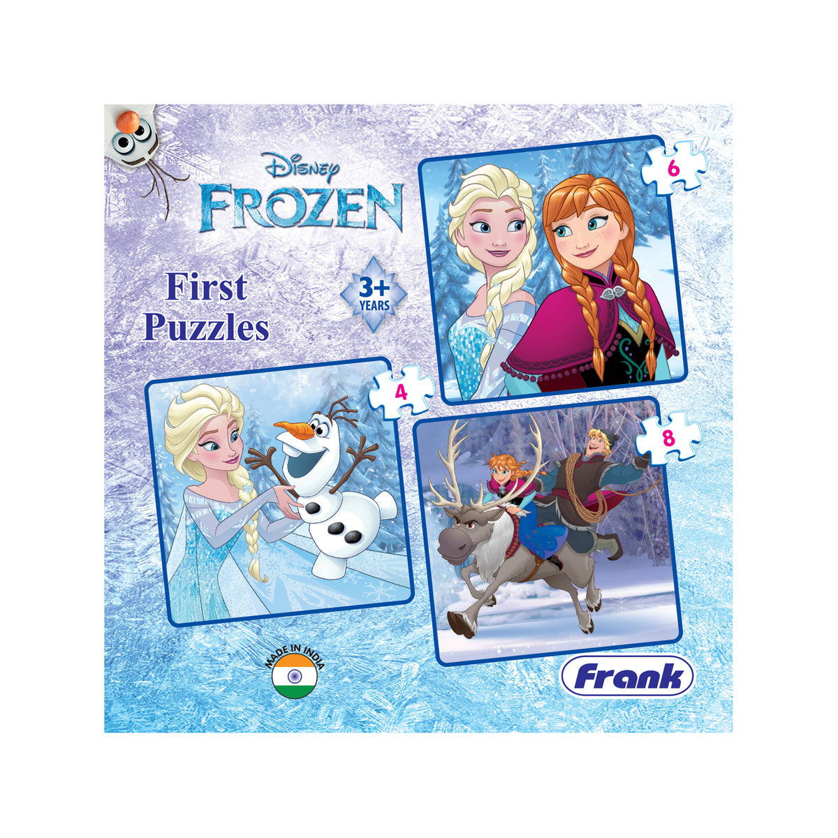 Disney Frozen First Puzzles (4, 6, 8 Pieces)