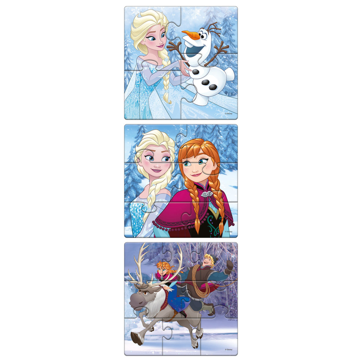 Disney Frozen First Puzzles (4, 6, 8 Pieces)