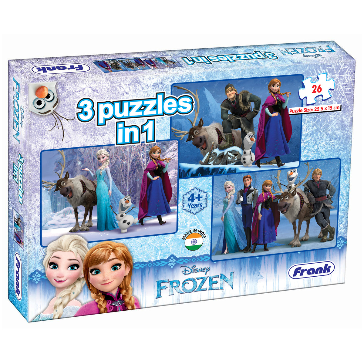 Disney Frozen 3 x 26 Pieces Puzzles