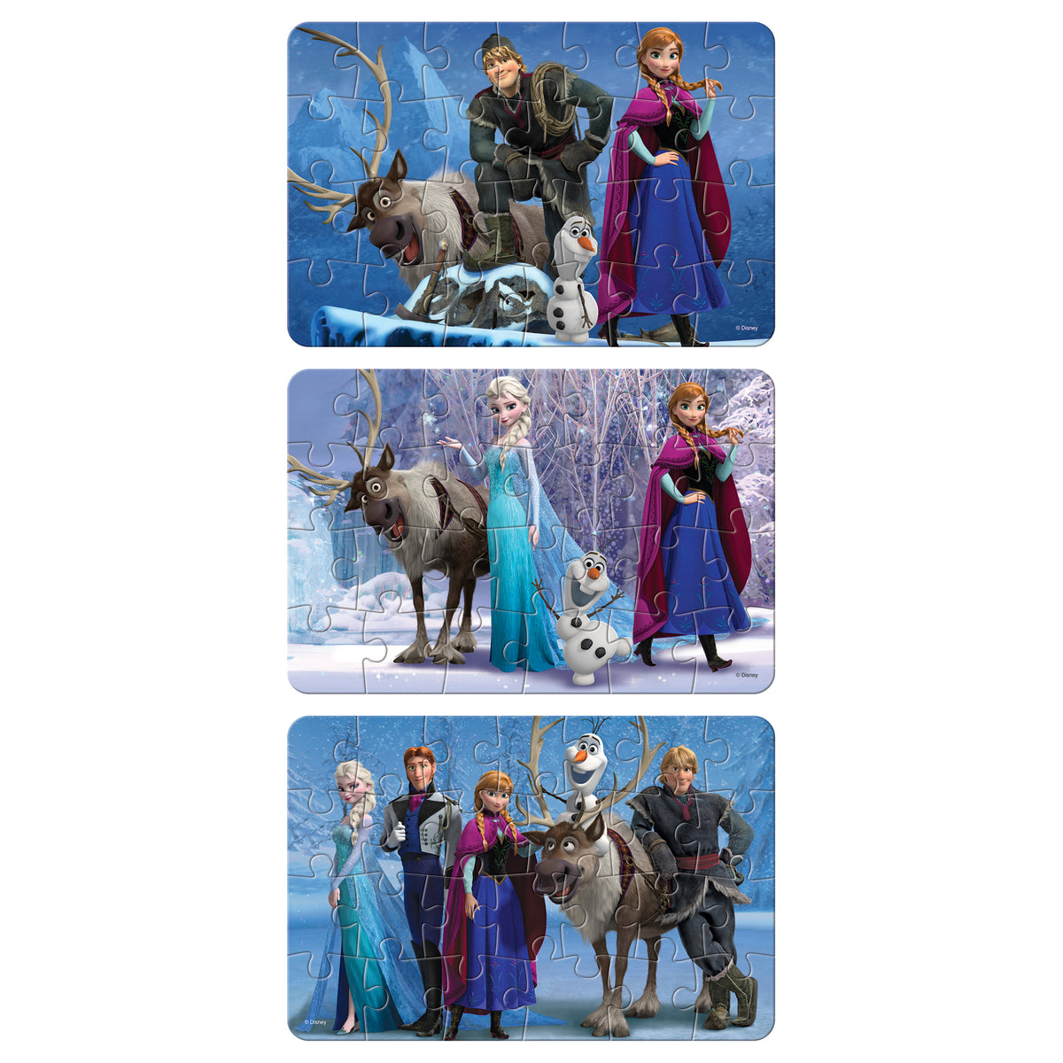 Disney Frozen 3 x 26 Pieces Puzzles