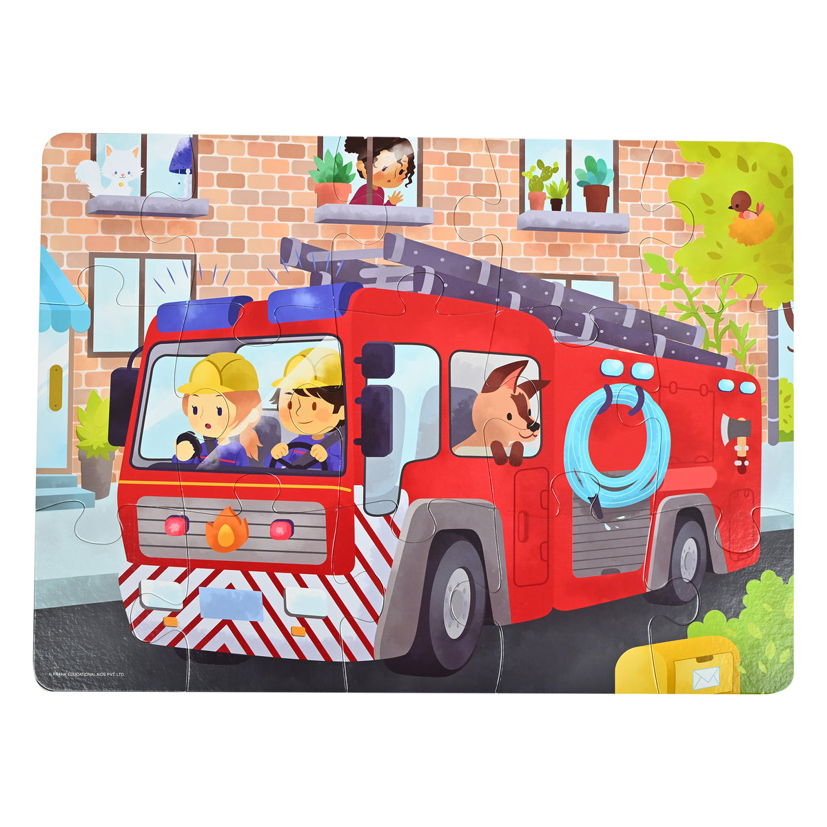 Fire Engine 15 Pieces Floor Puzzle
