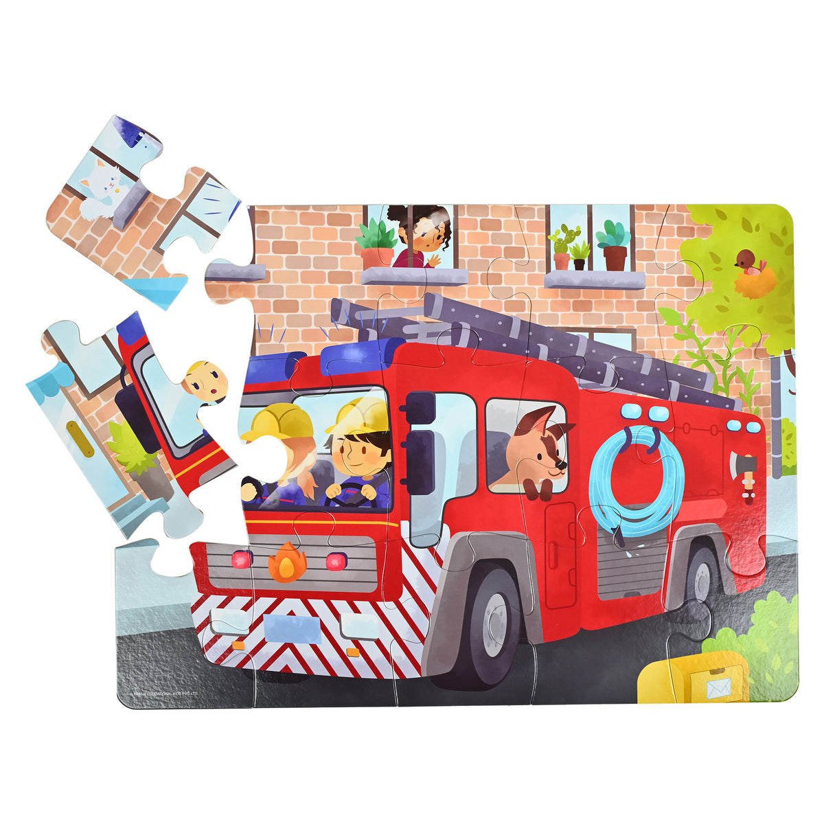 Fire Engine 15 Pieces Floor Puzzle
