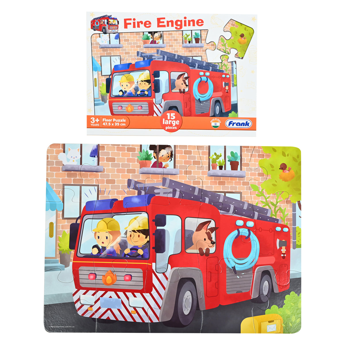 Fire Engine 15 Pieces Floor Puzzle