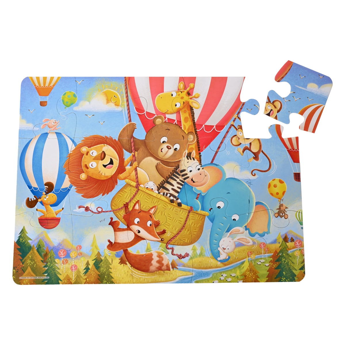 Hot Air Balloon Party  15 Pieces Floor Puzzles