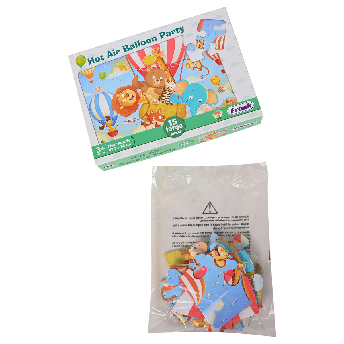 Hot Air Balloon Party  15 Pieces Floor Puzzles