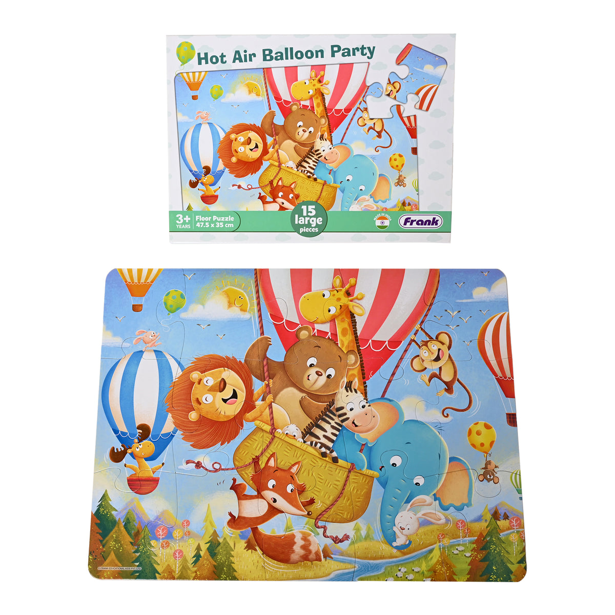 Hot Air Balloon Party  15 Pieces Floor Puzzles