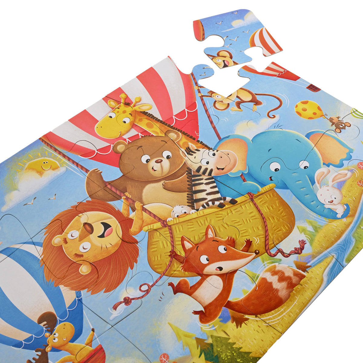 Hot Air Balloon Party  15 Pieces Floor Puzzles