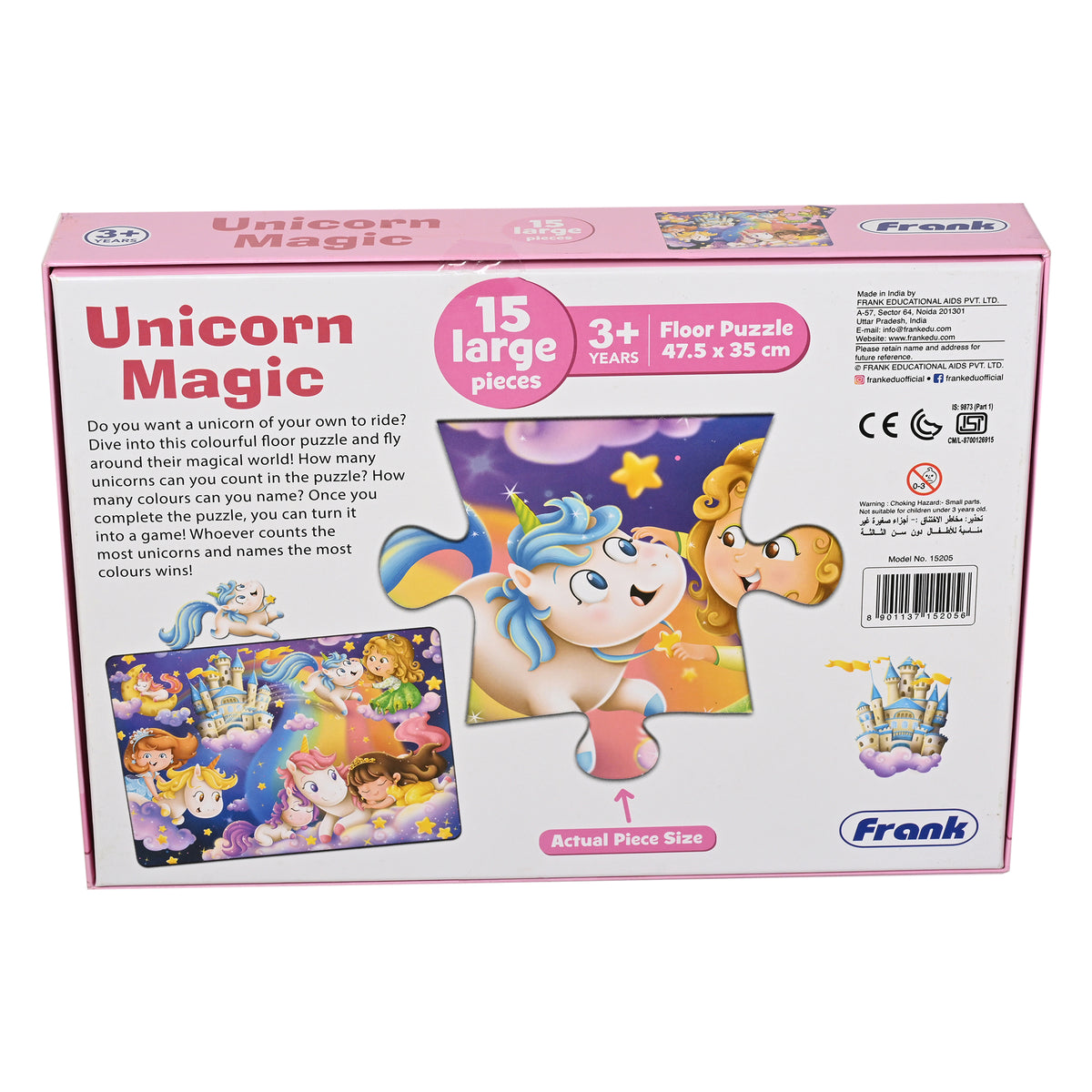Unicorn Magic 15 Pieces Floor Puzzle