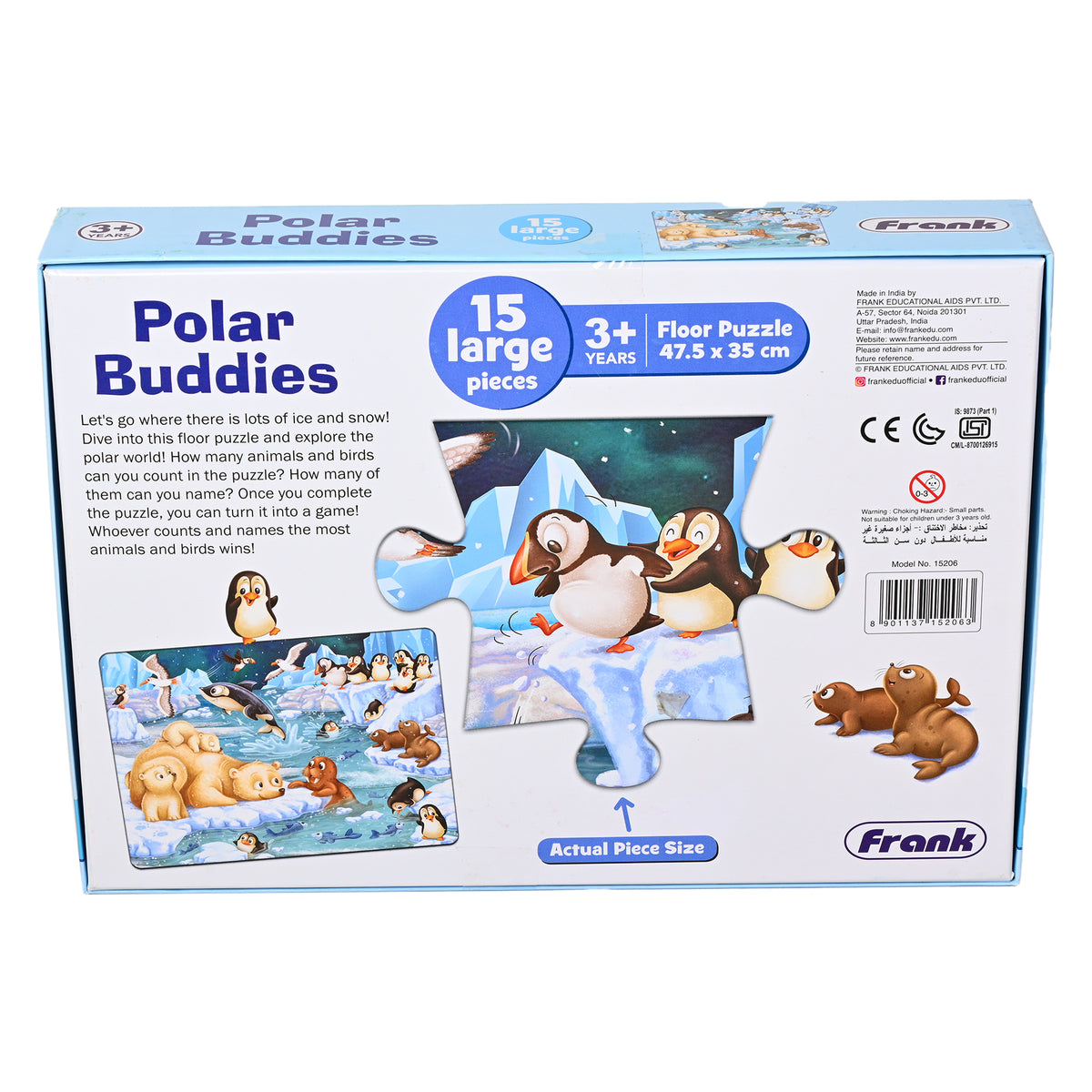 Polar Buddies 15 Pieces Floor Puzzle