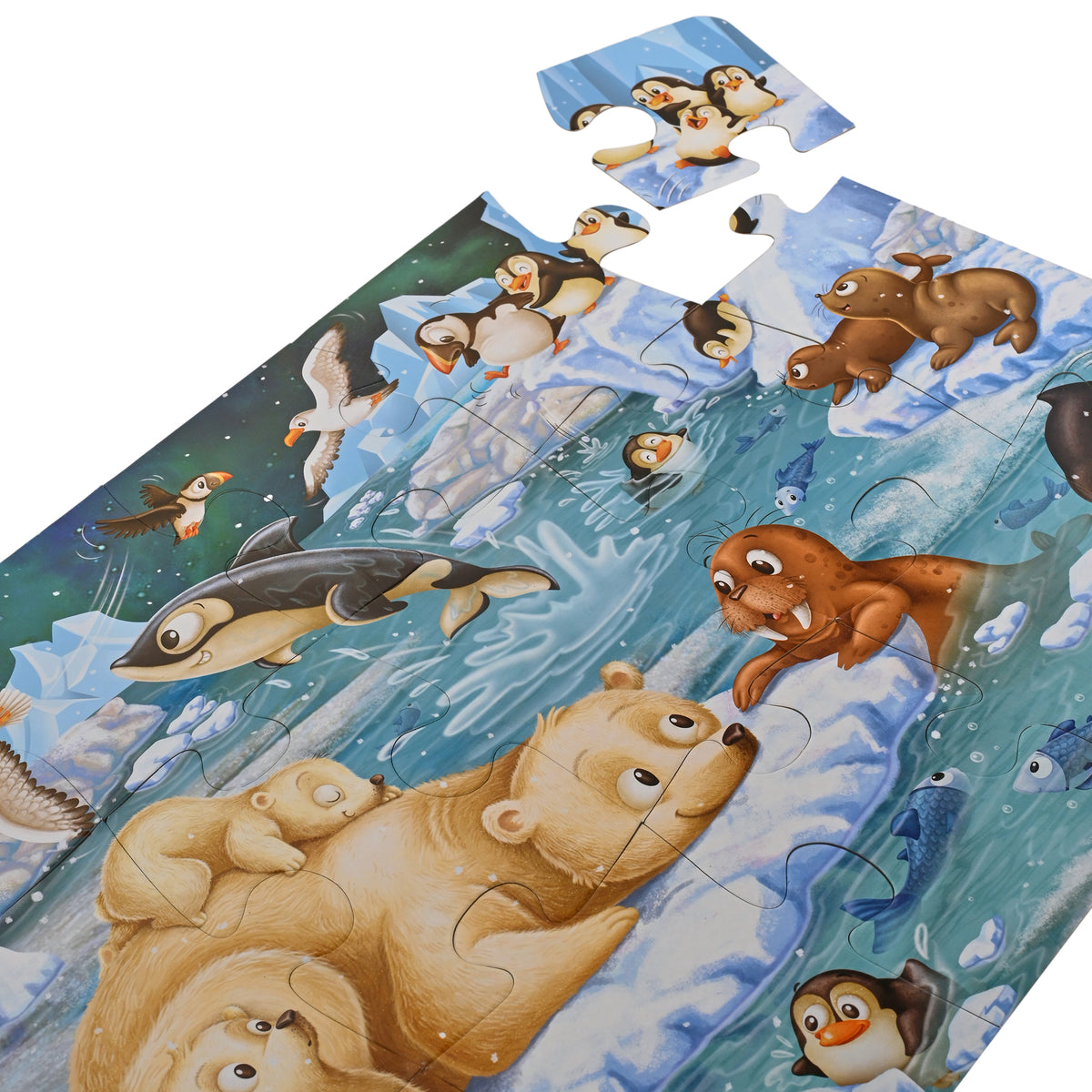 Polar Buddies 15 Pieces Floor Puzzle