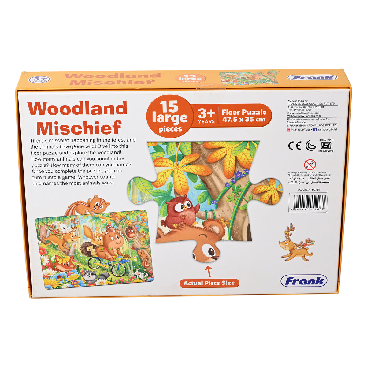 Woodland Mischief 15 Pieces Floor Puzzle