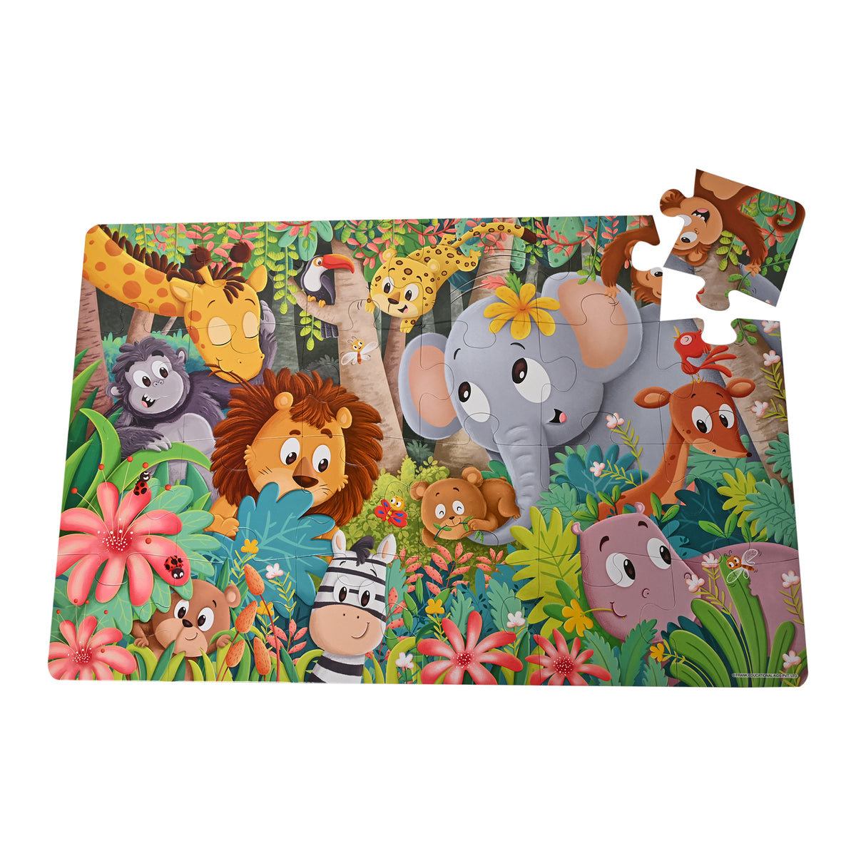 Jungle Friends 24 Pieces Giant Floor Puzzle