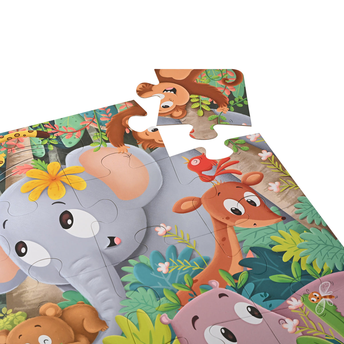 Jungle Friends 24 Pieces Giant Floor Puzzle