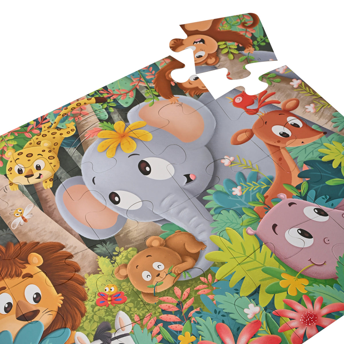 Jungle Friends 24 Pieces Giant Floor Puzzle