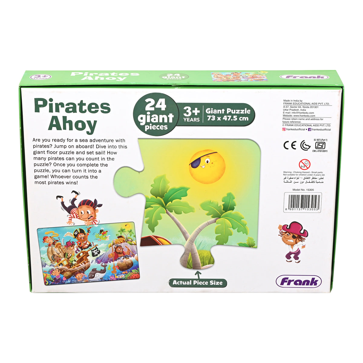 Pirates Ahoy 24 Pieces Giant Floor Puzzle